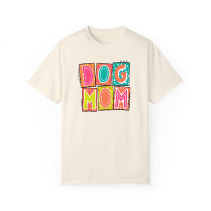 Dog Mom Neon Blocks Short Sleeve Tee