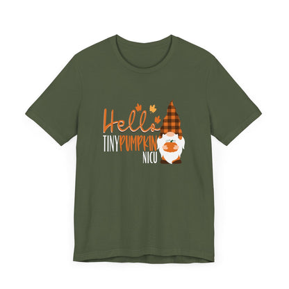 Tiny Pumpkin Gnome NICU Short Sleeve Tee