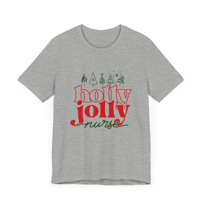 Holly Jolly Nurse2 Short Sleeve Tee