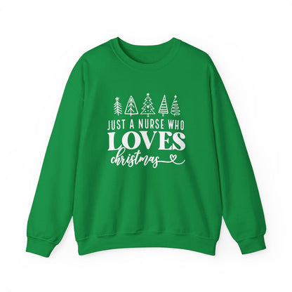 Just A Nurse Who Loves Christmas Long Sleeve Sweatshirt