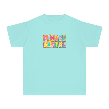Kindergarten Neon Blocks Youth Short Sleeve Tee