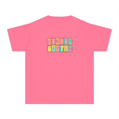 Kindergarten Neon Blocks Youth Short Sleeve Tee