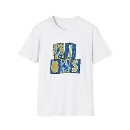 Lions Regal and Gold Short Sleeve Tee