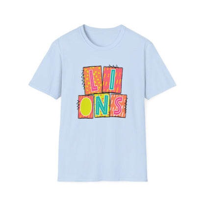 Lions Neon Blocks Short Sleeve Tee