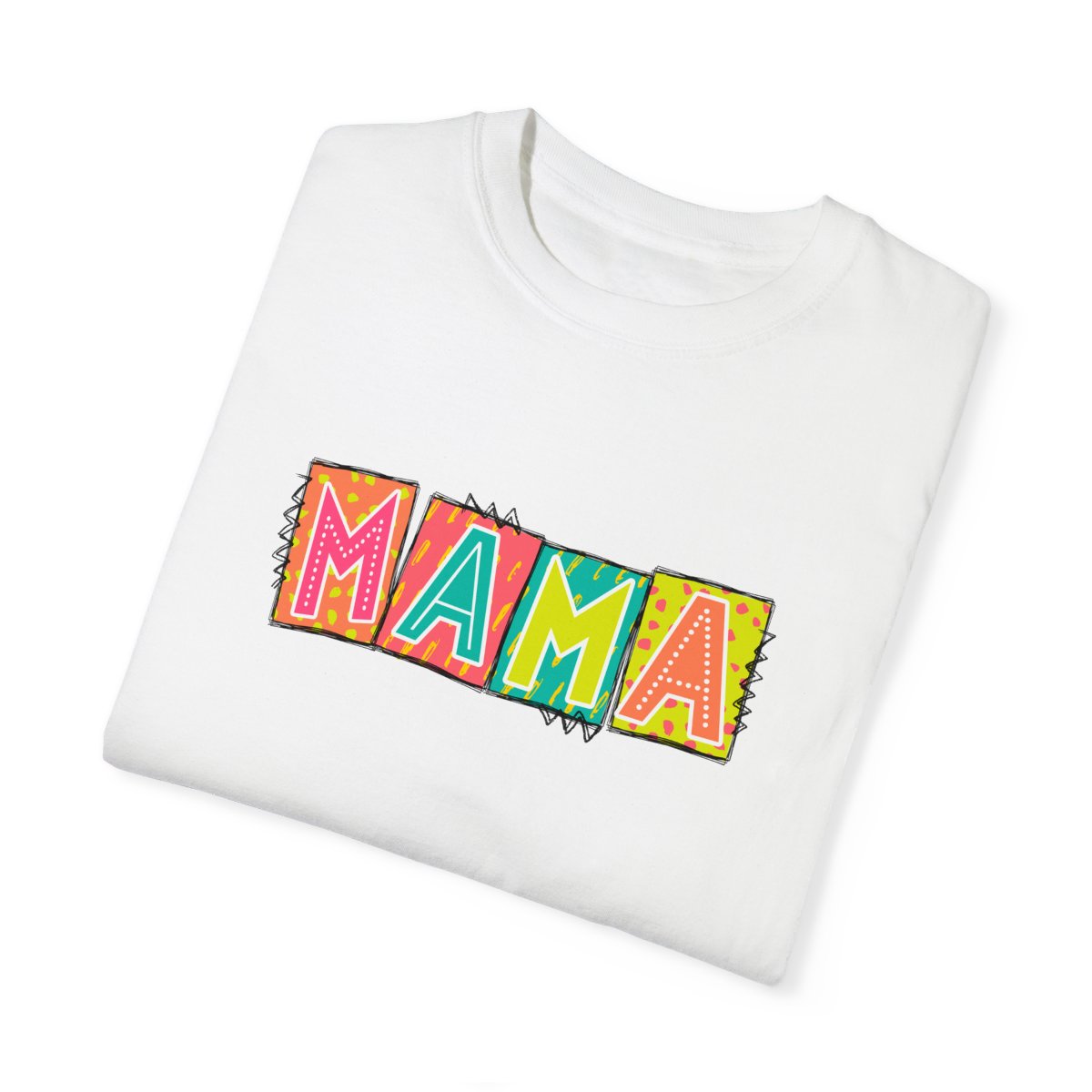 Mama2 Neon Blocks Short Sleeve Tee