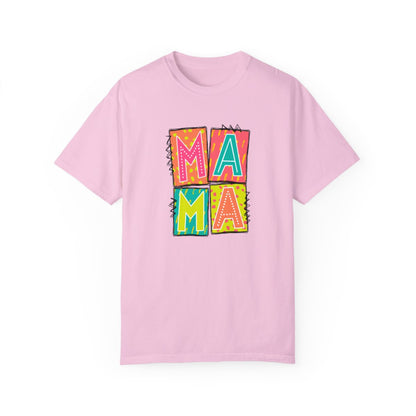 Mama Neon Blocks Short Sleeve Tee