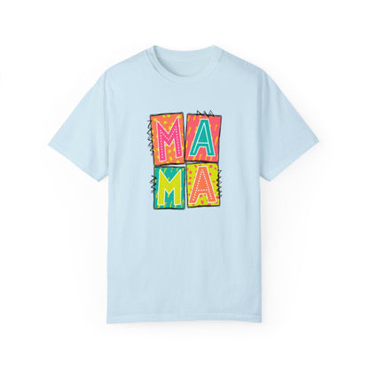 Mama Neon Blocks Short Sleeve Tee