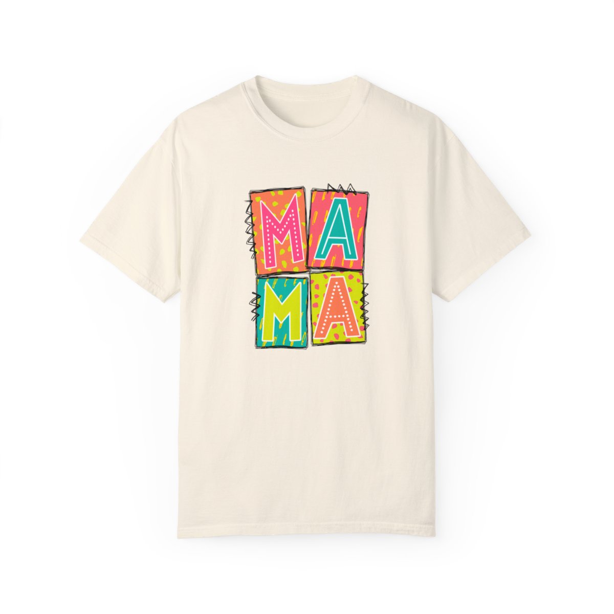 Mama Neon Blocks Short Sleeve Tee