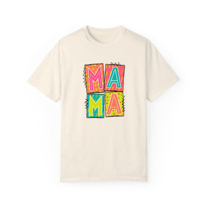Mama Neon Blocks Short Sleeve Tee