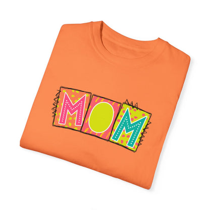 Mom Neon Blocks Short Sleeve Tee