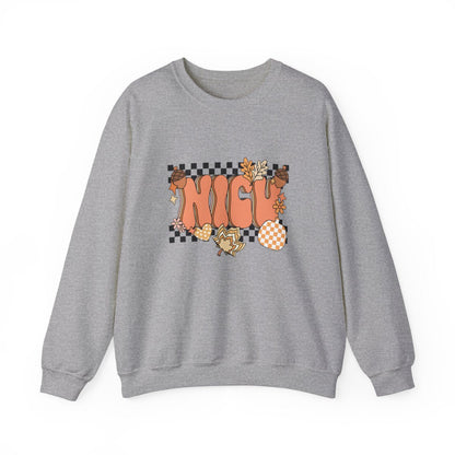NICU Fall Pattern Long Sleeve Sweatshirt