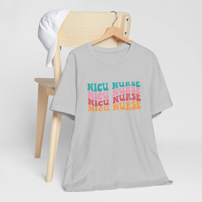 NICU Nurse Wave x4 v1 Short Sleeve Tee