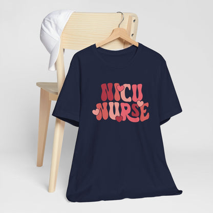 NICU Nurse Hearts Short Sleeve Tee
