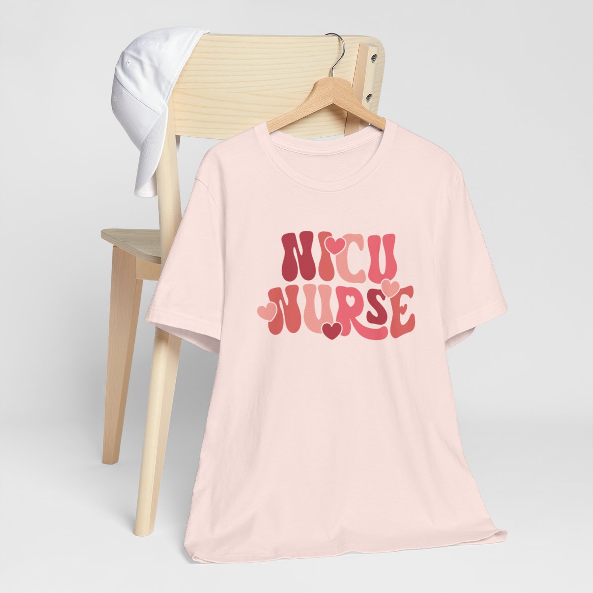 NICU Nurse Hearts Short Sleeve Tee