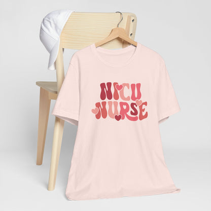 NICU Nurse Hearts Short Sleeve Tee