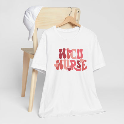 NICU Nurse Hearts Short Sleeve Tee
