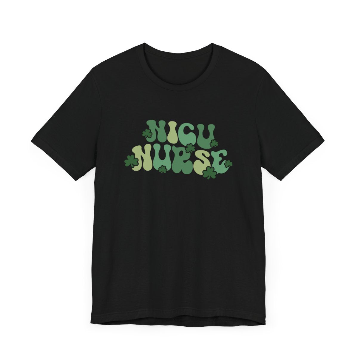 NICU Nurse Shamrocks Short Sleeve Tee