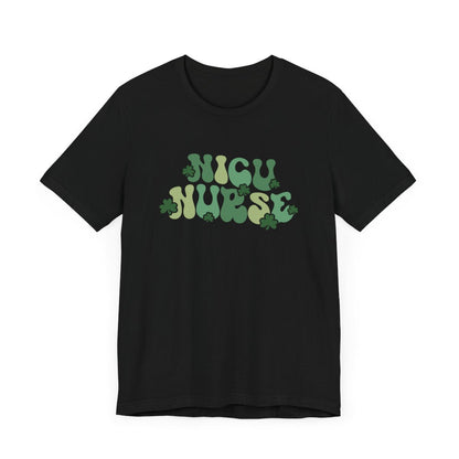 NICU Nurse Shamrocks Short Sleeve Tee
