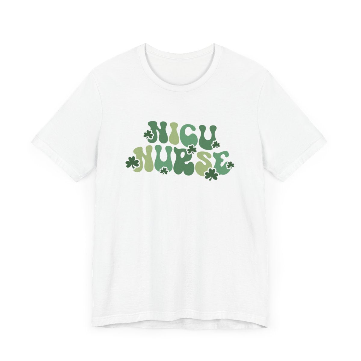 NICU Nurse Shamrocks Short Sleeve Tee