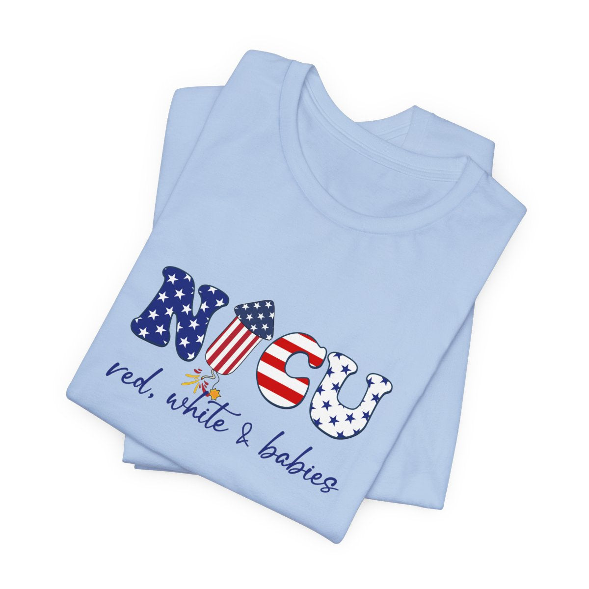 NICU Red White Babies Short Sleeve Tee