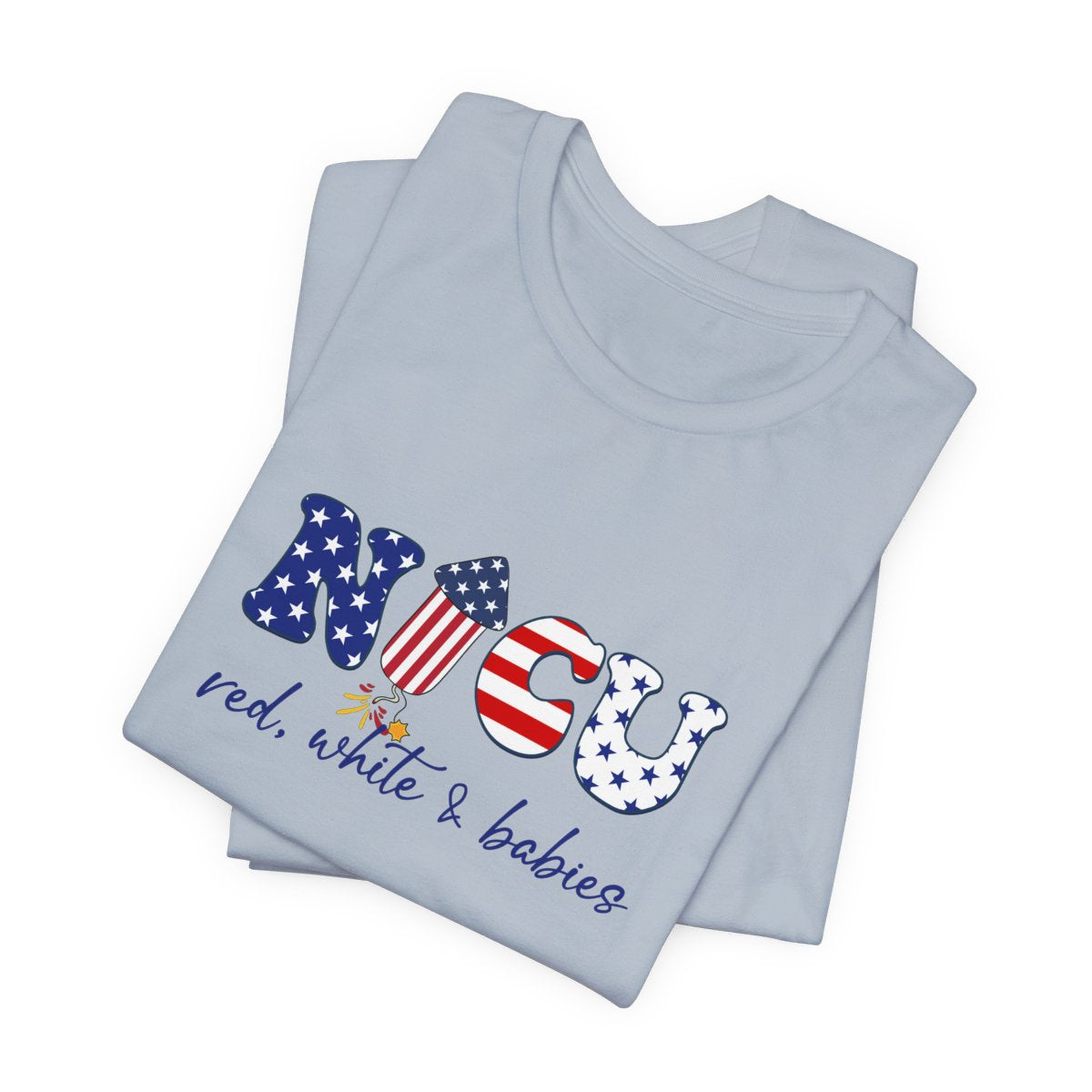 NICU Red White Babies Short Sleeve Tee