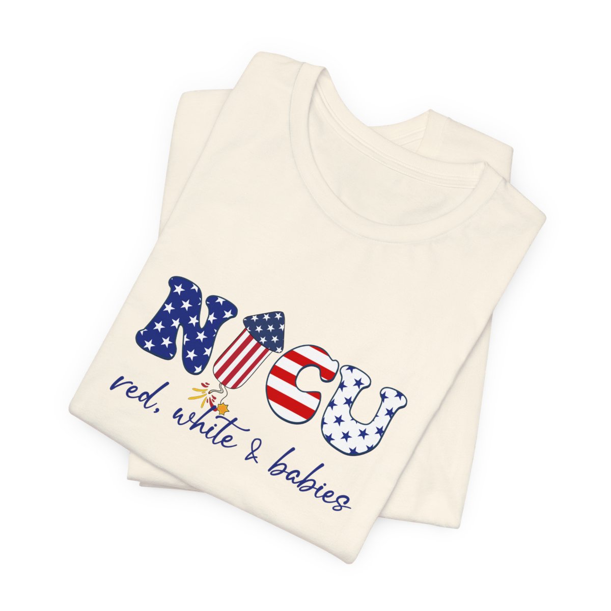 NICU Red White Babies Short Sleeve Tee