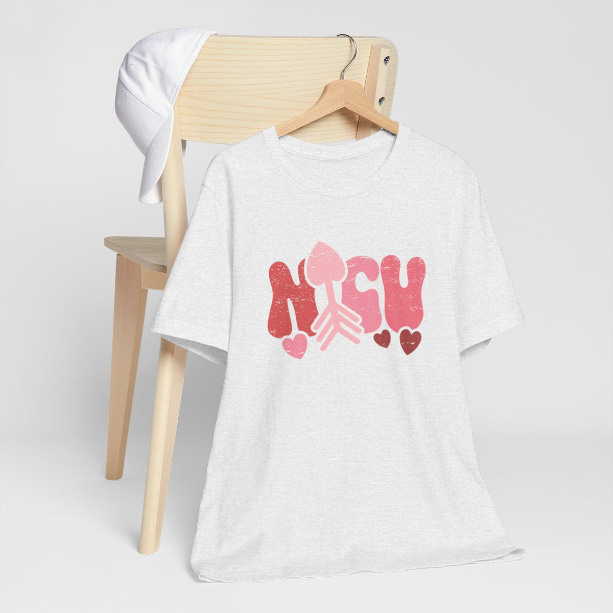 NICU Valentine Arrow Distressed Short Sleeve Tee