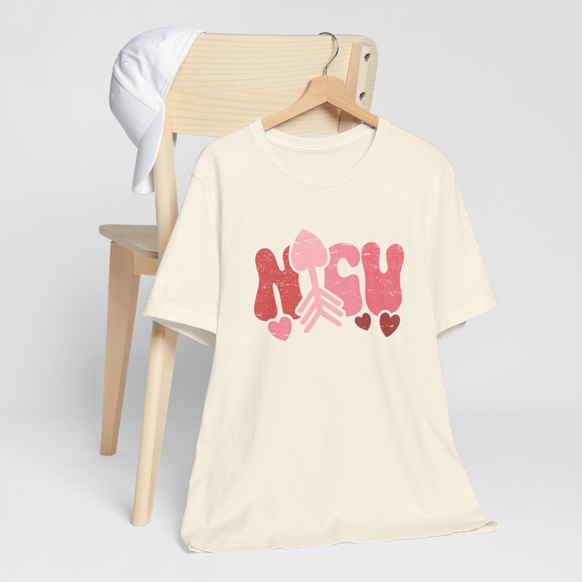 NICU Valentine Arrow Distressed Short Sleeve Tee