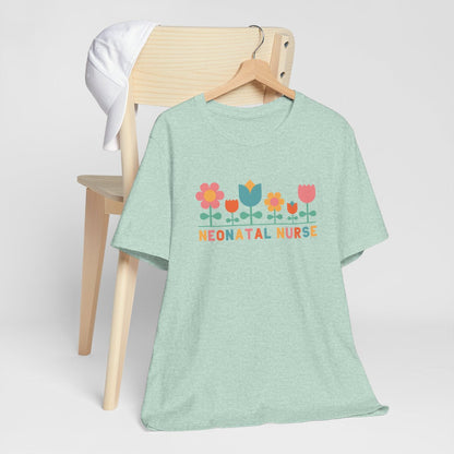 Neonatal Nurse Floral Short Sleeve Tee