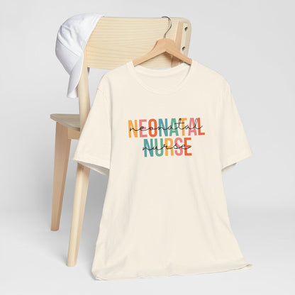 Neonatal Nurse with Script Short Sleeve Tee