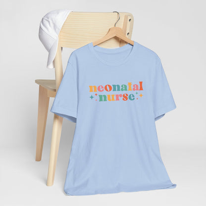 Neonatal Nurse with Stars Short Sleeve Tee