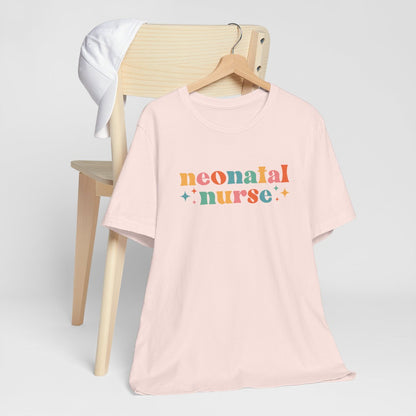 Neonatal Nurse with Stars Short Sleeve Tee