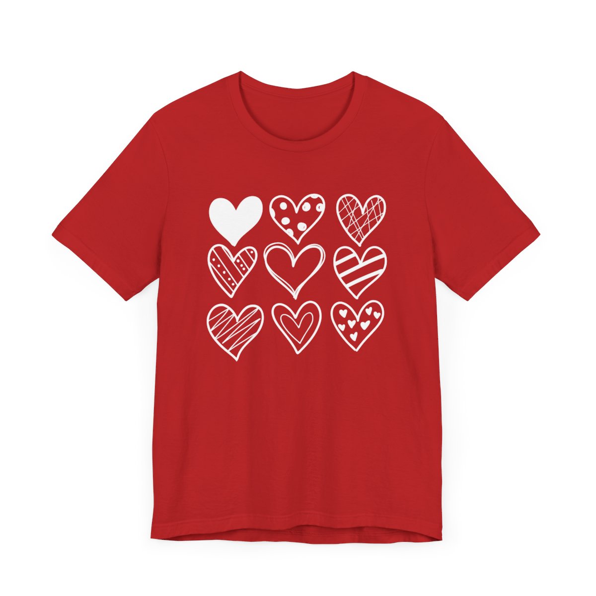 Valentine Nine Hearts Short Sleeve Tee