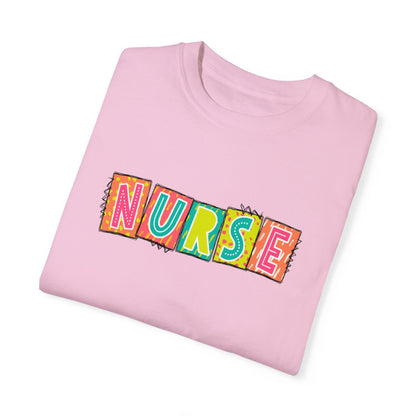 Nurse2 Neon Blocks Short Sleeve Tee