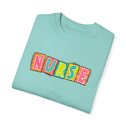 Nurse2 Neon Blocks Short Sleeve Tee