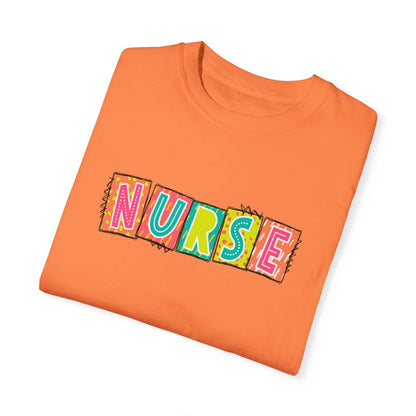 Nurse2 Neon Blocks Short Sleeve Tee