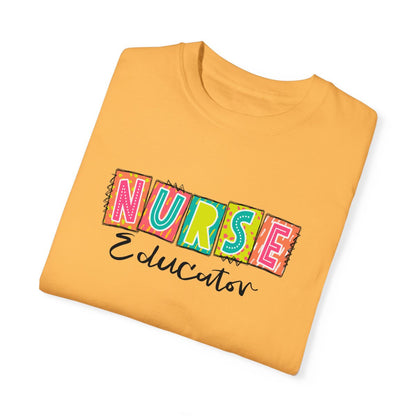 Nurse Educator Neon Blocks Short Sleeve Tee