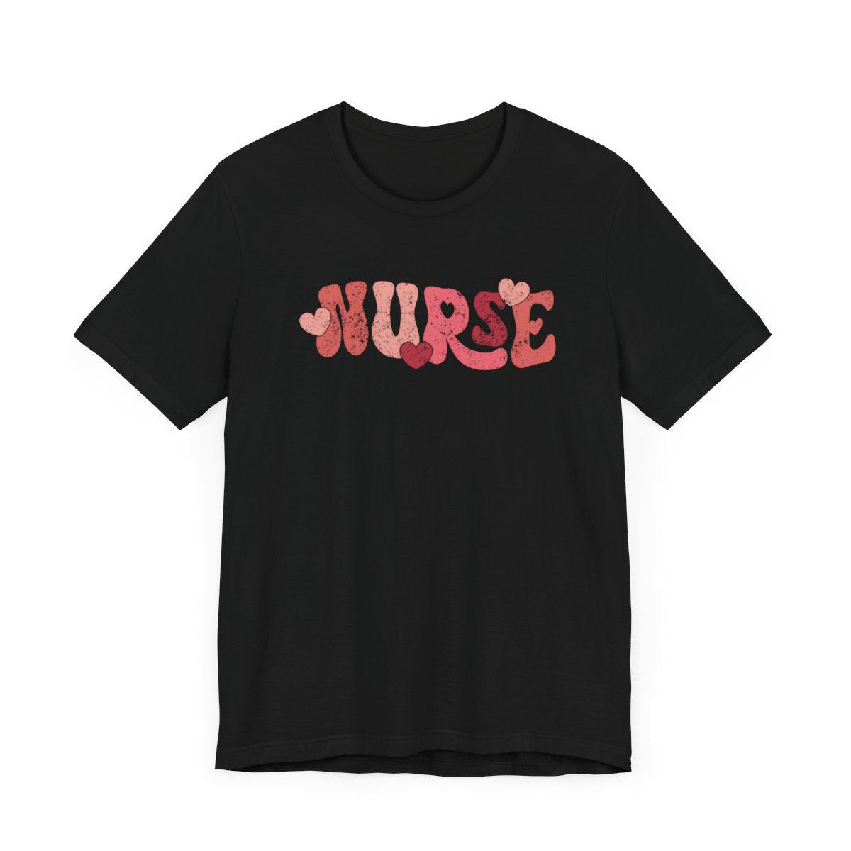 Nurse Hearts Distressed Short Sleeve Tee