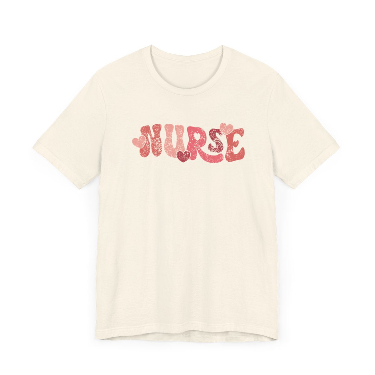 Nurse Hearts Distressed Short Sleeve Tee