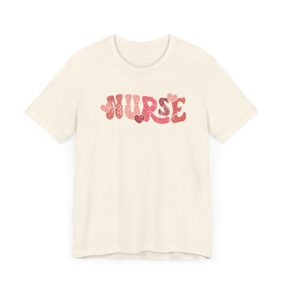 Nurse Hearts Distressed Short Sleeve Tee