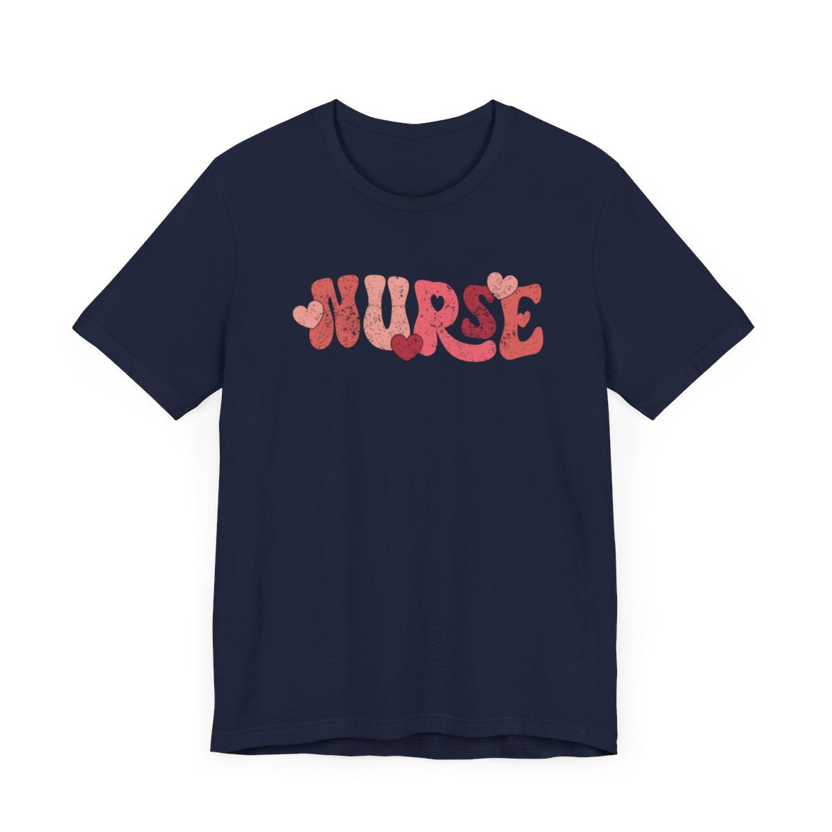 Nurse Hearts Distressed Short Sleeve Tee