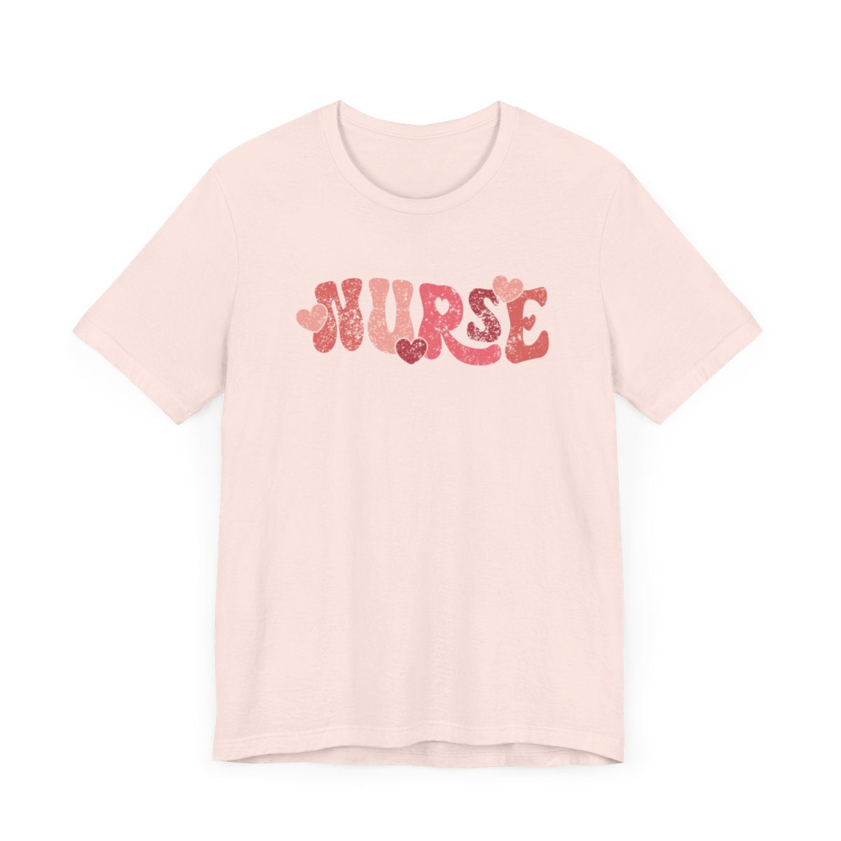 Nurse Hearts Distressed Short Sleeve Tee