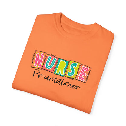 Nurse Practitioner Neon Blocks Short Sleeve Tee