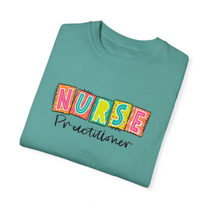 Nurse Practitioner Neon Blocks Short Sleeve Tee