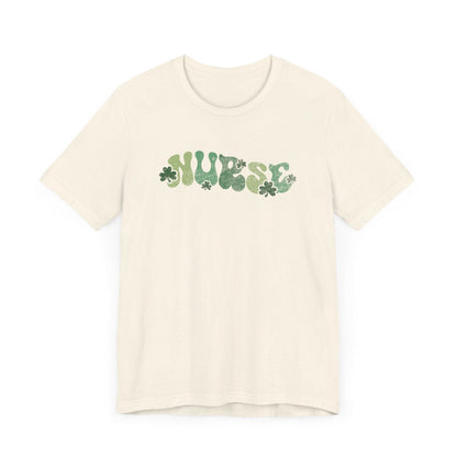 Nurse Shamrocks Distressed Short Sleeve Tee