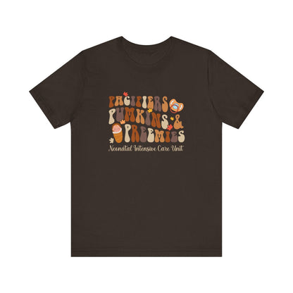 Pacifiers Pumpkins and Preemies Short Sleeve Tee