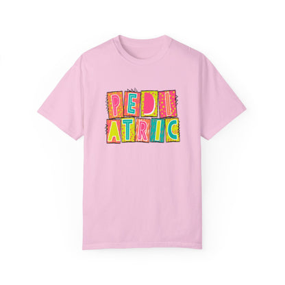 Pediatric Neon Blocks Short Sleeve Tee