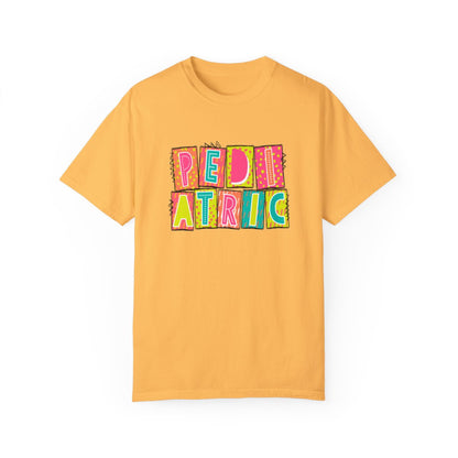 Pediatric Neon Blocks Short Sleeve Tee