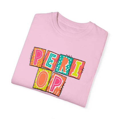 PeriOp Neon Blocks Short Sleeve Tee