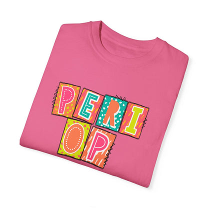 PeriOp Neon Blocks Short Sleeve Tee